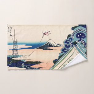 Conjunto De Toalhas Katsushika Hokusai - Templo Asakusa Honganji, Edo