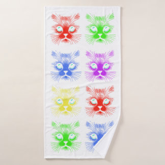 Conjunto De Toalhas Katzen Themen 