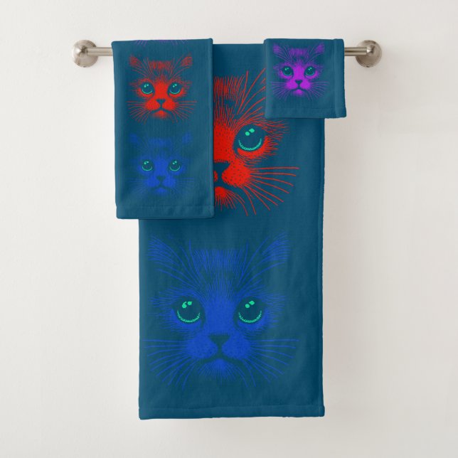 Conjunto De Toalhas Katzen Themen  (Insitu)