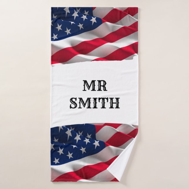 Conjunto De Toalhas keep calm affirmational quote and vibrant flag (Toalha de Banho)