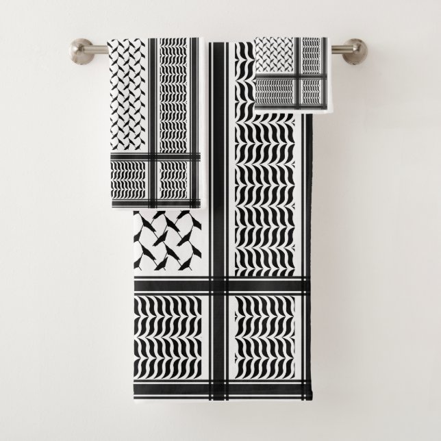 Conjunto De Toalhas keffiyeh palestino (Insitu)