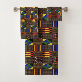 Conjunto De Toalhas Kente Cloth