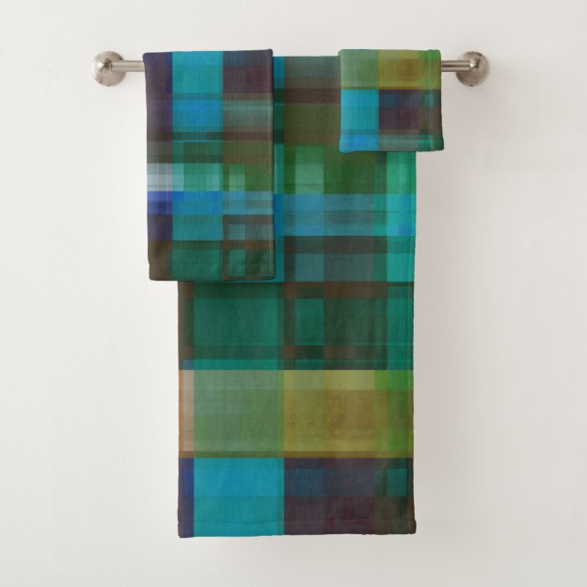 Conjunto De Toalhas Key West Plaid (Insitu)