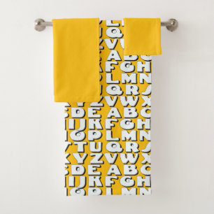 Conjunto De Toalhas Kids Alphabet