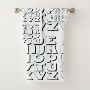 Conjunto De Toalhas Kids Alphabet