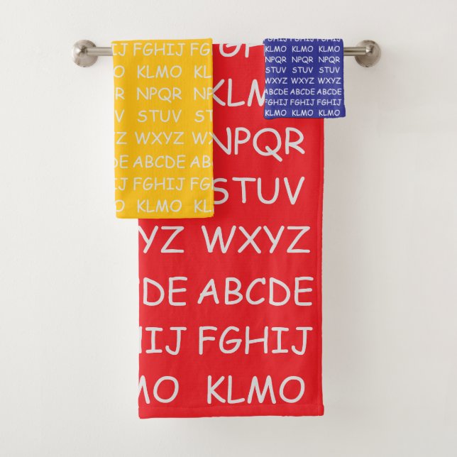 Conjunto De Toalhas Kids Alphabet (Insitu)