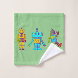 Conjunto De Toalhas Kids Robot Design
