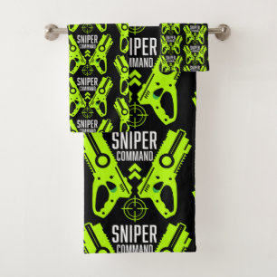 Conjunto De Toalhas Kids Toy Gun Battsniper