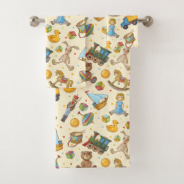 Conjunto De Toalhas Kids Vintage Toys