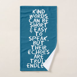 Conjunto De Toalhas Kind words