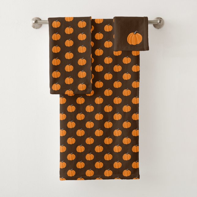 Conjunto De Toalhas KiniArt Autumn Pumpkin (Insitu)