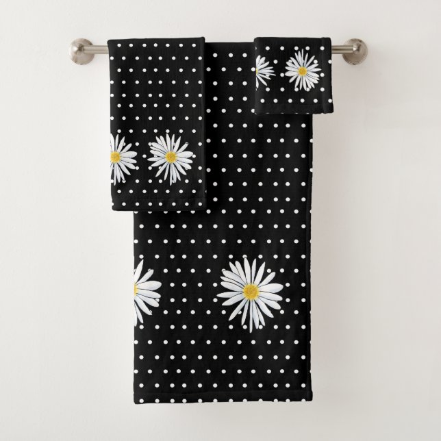 Conjunto De Toalhas KiniArt Dotted Daisy (Insitu)