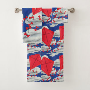 Conjunto De Toalhas Kites e Klouds