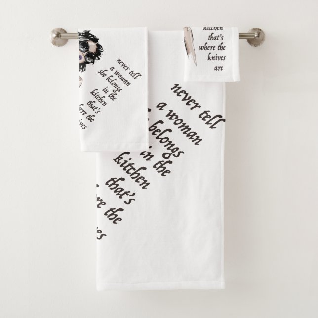 Conjunto De Toalhas Knives de cozinha pertencem (Insitu)