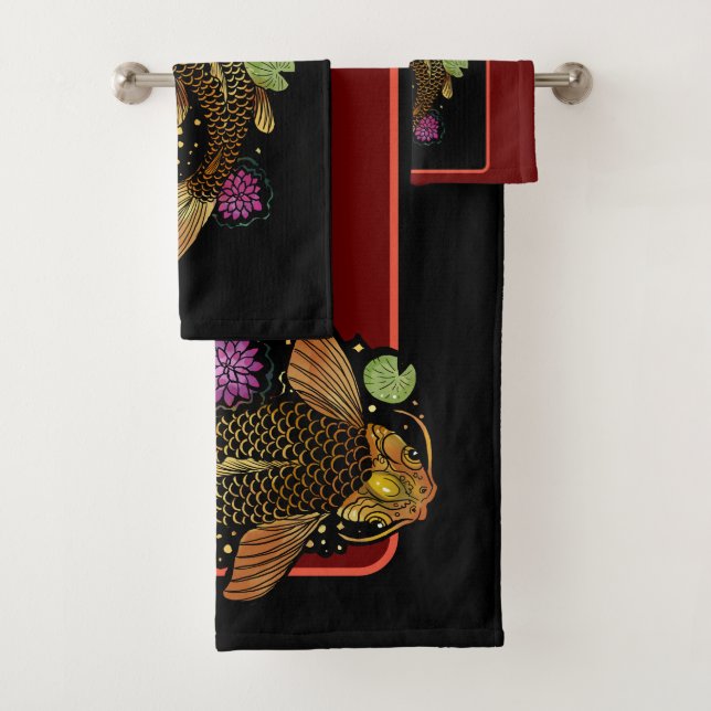 Conjunto De Toalhas Koi Fish (Insitu)