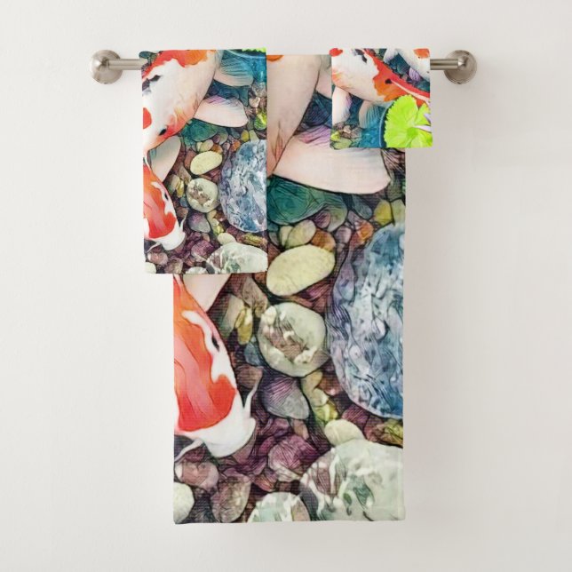 Conjunto De Toalhas Koi Pond (Insitu)