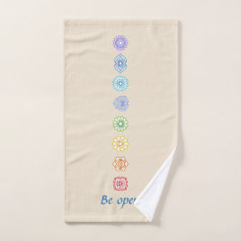 Conjunto De Toalhas Kundalini Yoga Chakras Seja Aberto