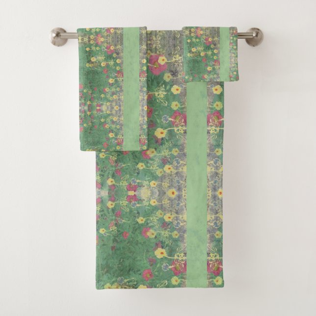 Conjunto De Toalhas La Boca Italiana Renaissance Garden Floral (Insitu)