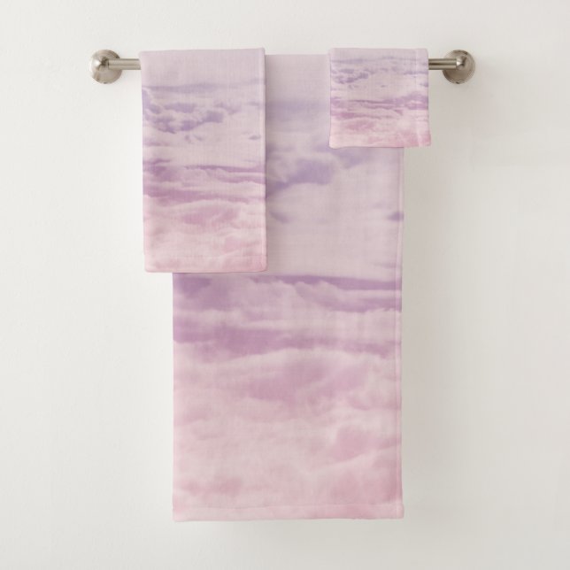 Conjunto De Toalhas Lá em cima nas Nuvens Pastel 2 (Insitu)