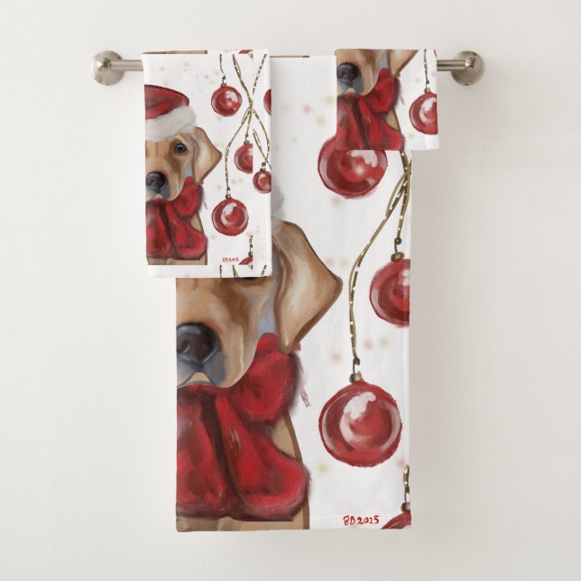 Conjunto De Toalhas Labrador Retriever  (Insitu)