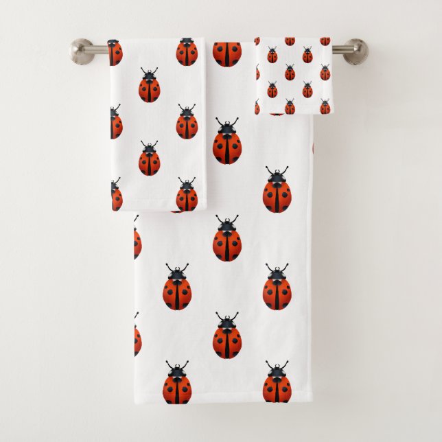 Conjunto De Toalhas Ladybugs Bath Towel Set (Insitu)