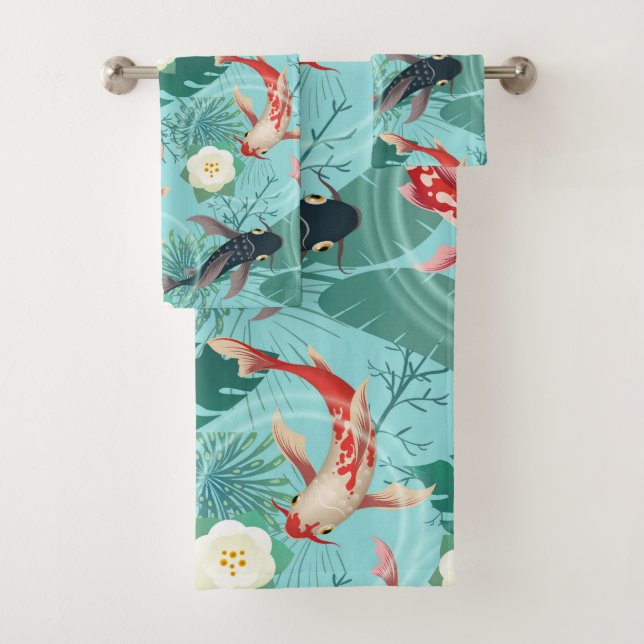 Conjunto De Toalhas Lago de Koi (Insitu)