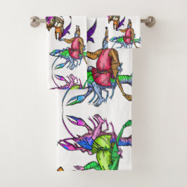 Conjunto De Toalhas Lagosta Improvável