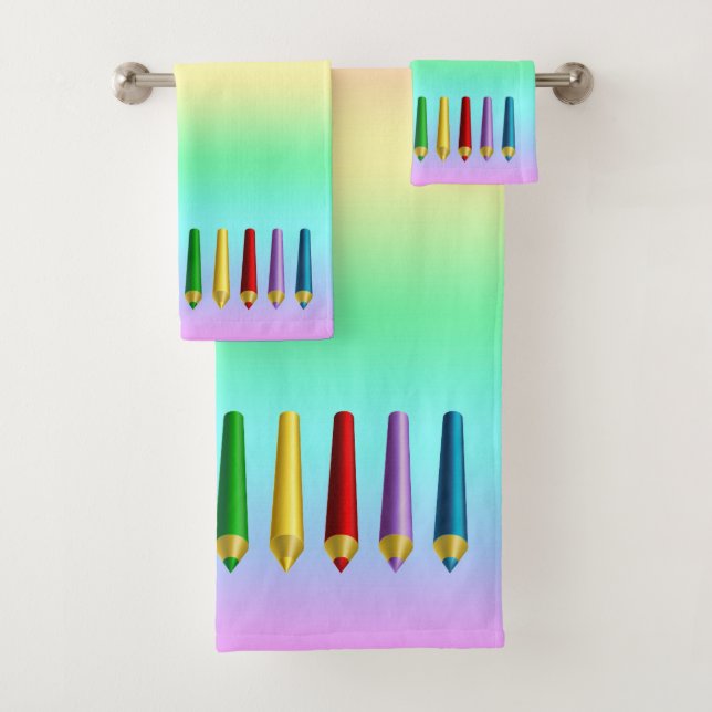 Conjunto De Toalhas Lápis de cores (Insitu)