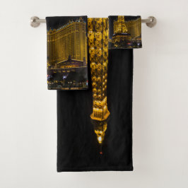 Conjunto De Toalhas Las Vegas à noite em Skyline
