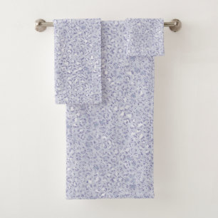 Conjunto De Toalhas Lavanda Glam Lilac Púrpura Leopardo Lápica - Len