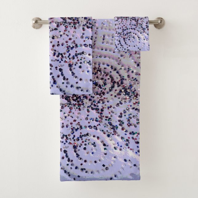 Conjunto De Toalhas Lavanda Swirly Confetti  (Insitu)