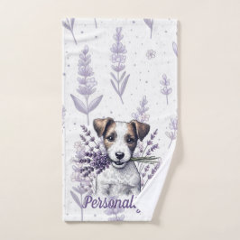 Conjunto De Toalhas Lavanda Terrier Love