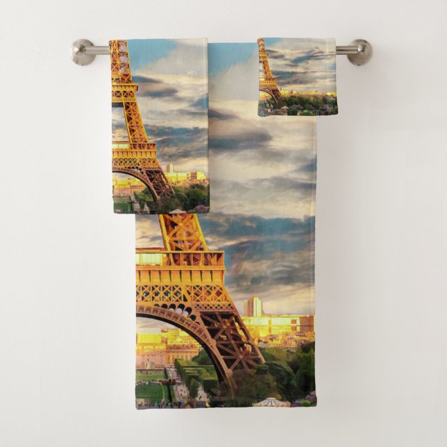 Conjunto De Toalhas ldp TOUR EIFFEL - Paris - vista - (Insitu)