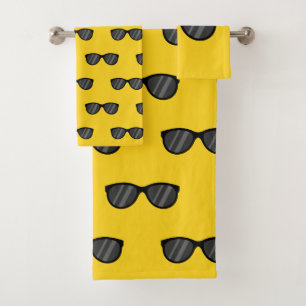 Conjunto De Toalhas Legal Cartoon Óculos de sol