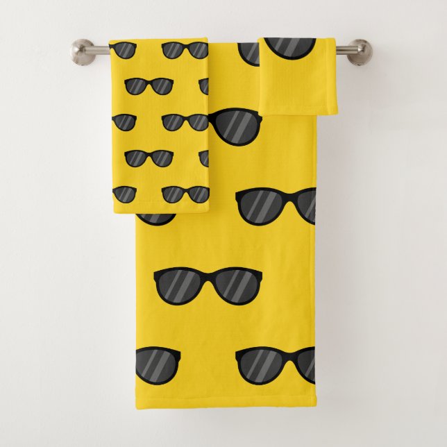 Conjunto De Toalhas Legal Cartoon Óculos de sol (Insitu)