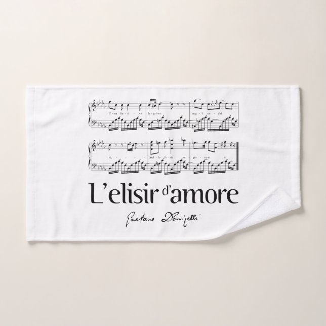 Conjunto De Toalhas L'elisir d'amore 2 (Toalha de mão)