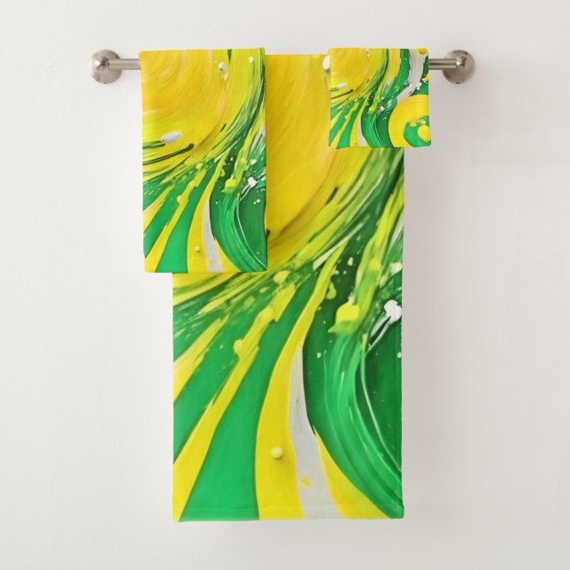 Conjunto De Toalhas Lemon Tornado Design (Insitu)