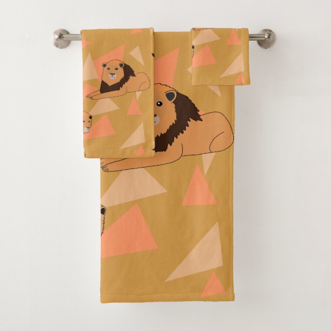 Conjunto De Toalhas Leões (Insitu)