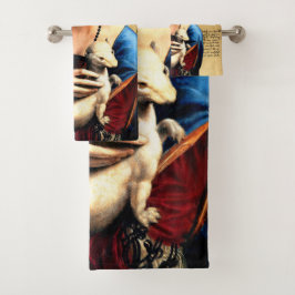Conjunto De Toalhas Leonardo da Vinci Lady com Ermine