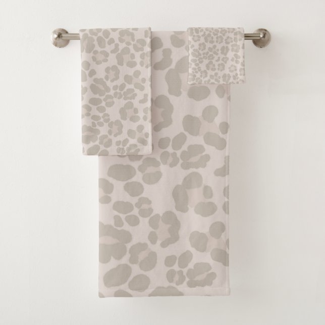 Conjunto De Toalhas Leopardo - Impressão - Glam 2 #padrão #design (Insitu)
