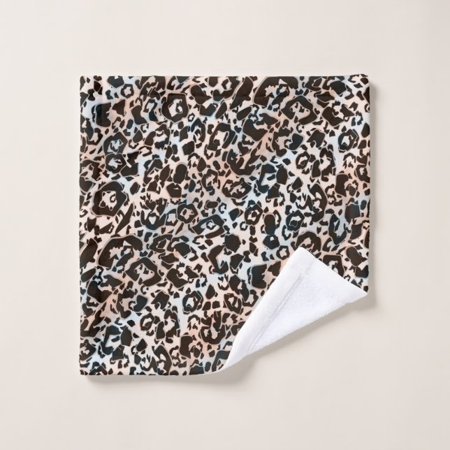 Conjunto De Toalhas leopardo, moda, avistada, marrom, bege, pele, (Pano de lavar)