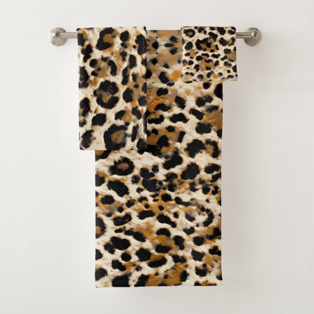 Conjunto De Toalhas Leopardo pintado (Insitu)