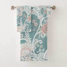 Leques Vitorianos Elegantes com Renda Floral Teal