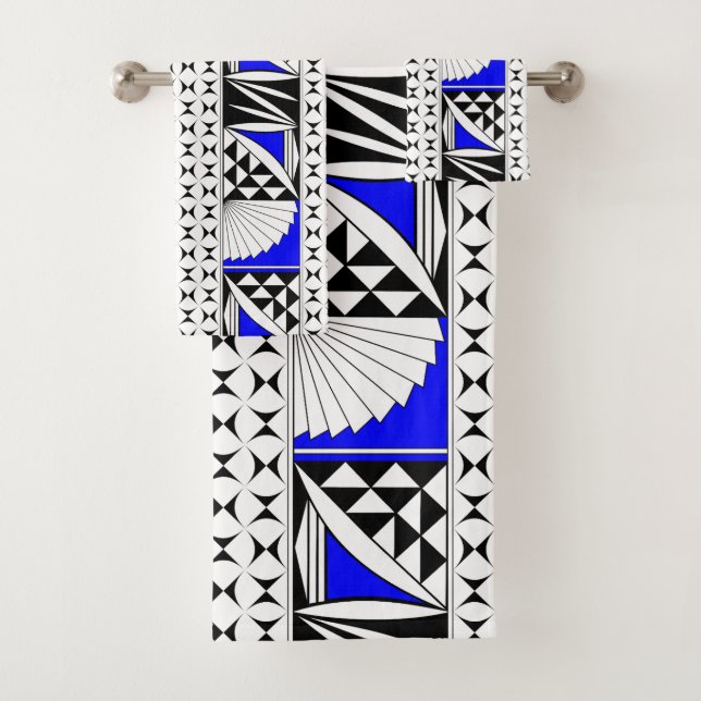 Conjunto De Toalhas Levantamento do Sol no Sudoeste, Azul Elétrico (Insitu)