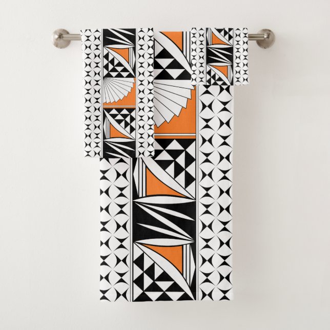 Conjunto De Toalhas Levantamento nativo sudoeste em laranja (Insitu)