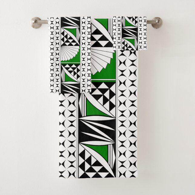 Conjunto De Toalhas Levantamento nativo sudoeste em verde (Insitu)