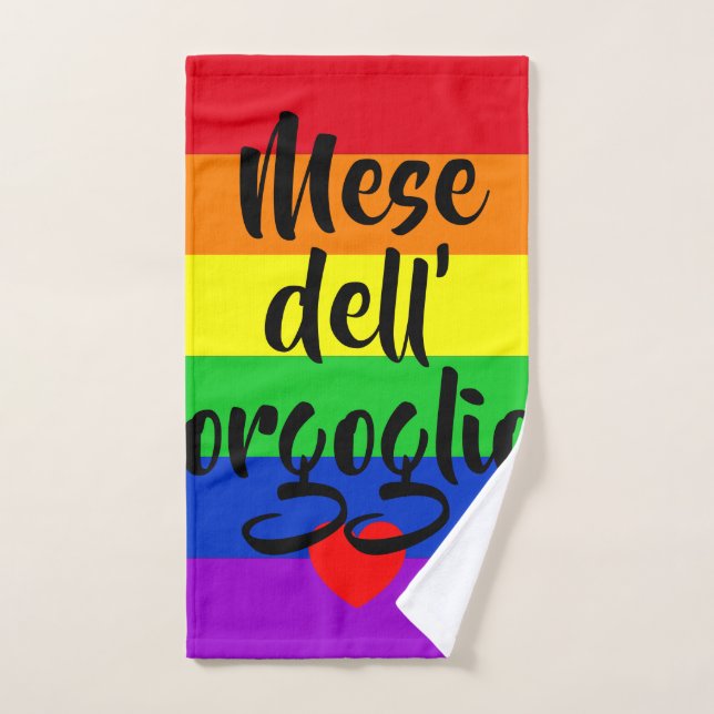 Conjunto De Toalhas #LGBT #love #orgulde #gay #liberdade #parada (Toalha de mão)