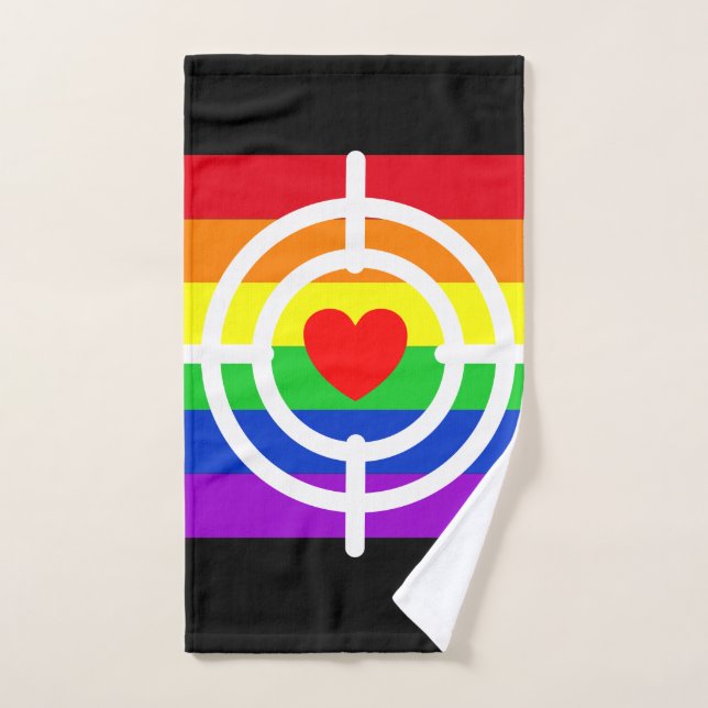 Conjunto De Toalhas #LGBT #love #orgulde #gay #liberdade #parada (Toalha de mão)