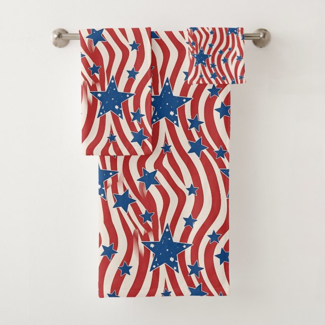 Conjunto De Toalhas Liberdade Patriótica  (Insitu)