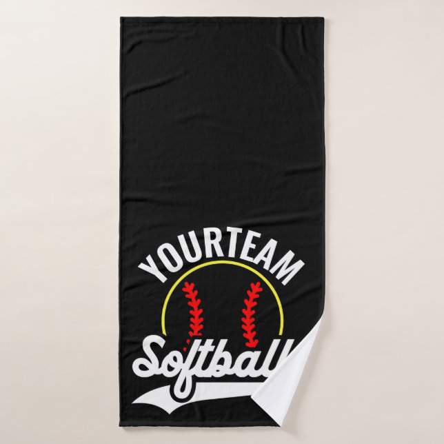 Conjunto De Toalhas Liga Personalizada do ADD do Jogador do Softball T (Toalha de Banho)